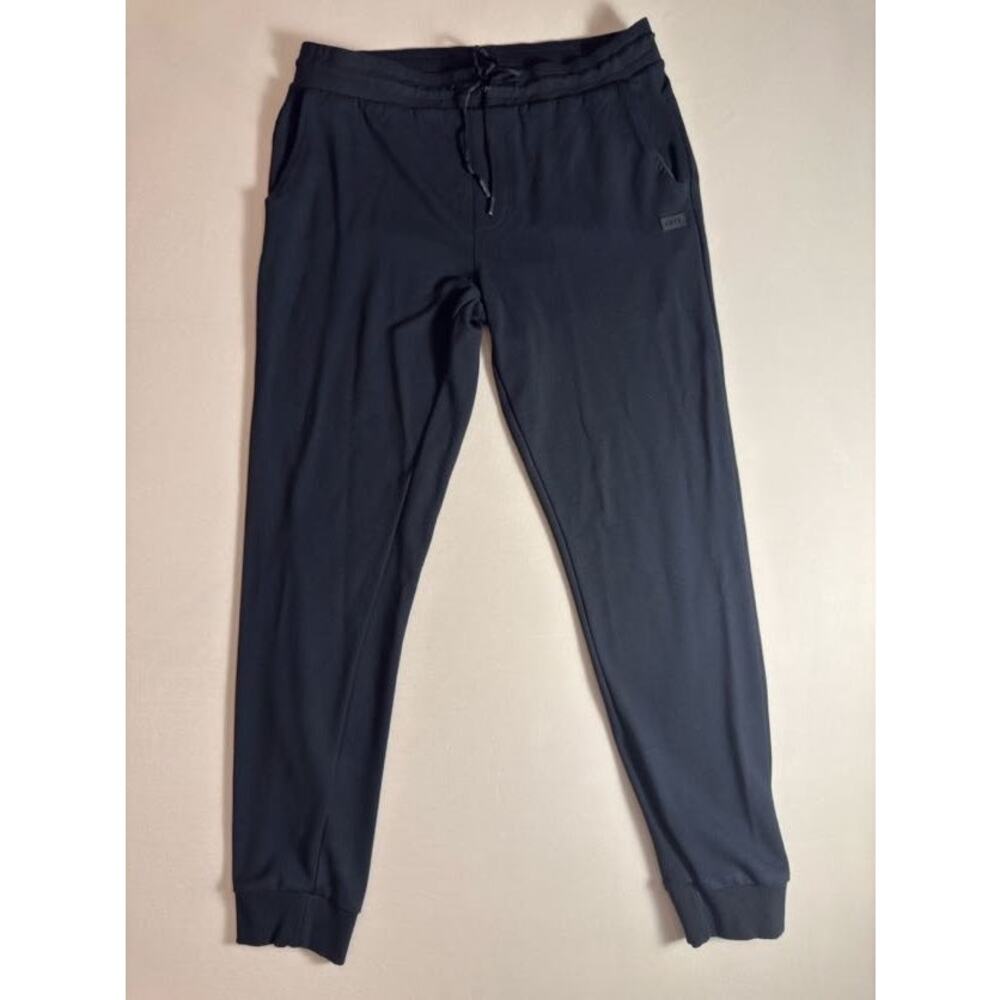 CUTS Clothing Joggers with Drawstring Jersey Knit in Black/Men's Large
